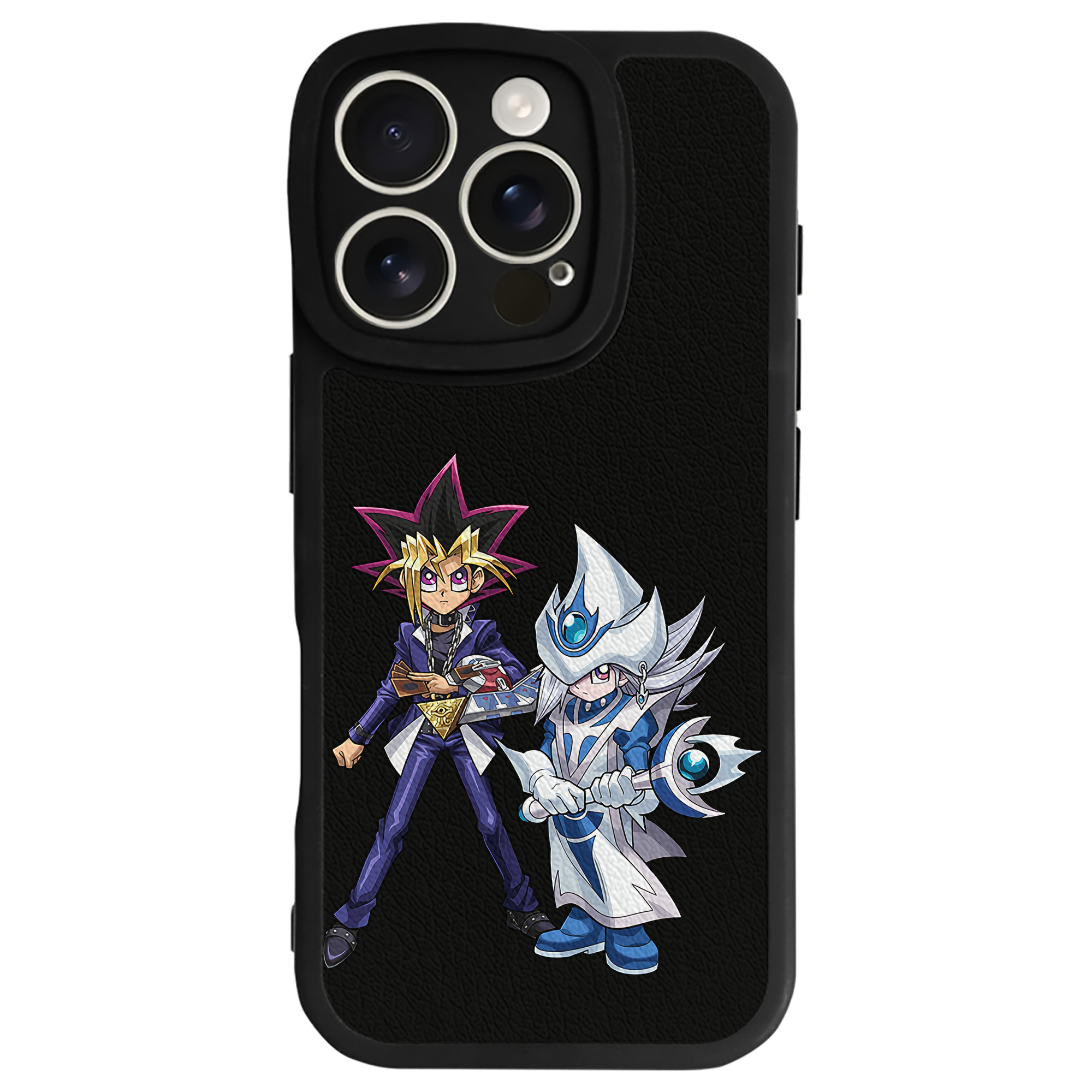遊☆戯☆王 Yu-Gi-Oh! 【iPhone 16シリーズ対応】シリコンスマホケース（レザー調） 材質：シリコン